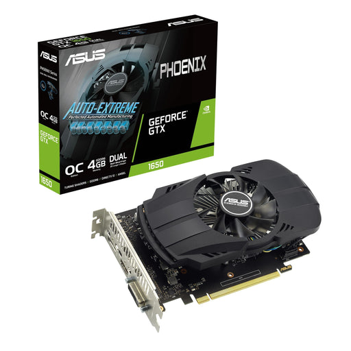 ASUS Phoenix GeForce GTX 1650 EVO 4GB - OC Edition - graphics card - GF GTX 1650 - 4 GB GDDR6 - PCIe 3.0 - DVI, HDMI, DisplayPort