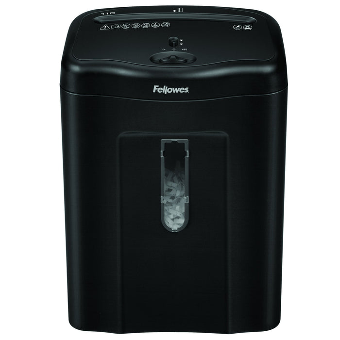 Best Value Fellowes Powershred 11C Personal 11 Sheet Cross Cut Paper Shredder For Home Use with Safety Lock