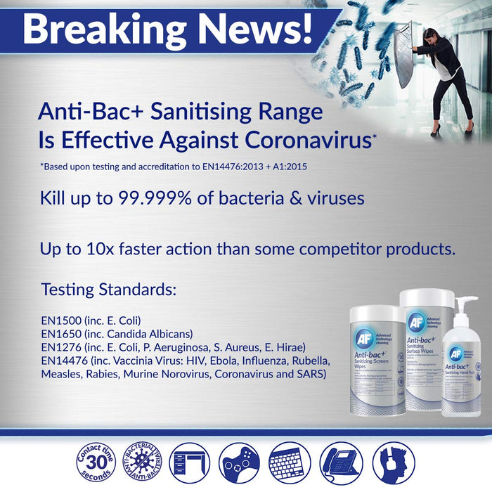 Best Value AF Antibacterial Sanitizing Surface Wipes x 50 wipes