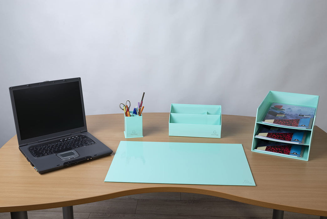 Exacompta Aquarel Board Desk Mat 575x375 Pastel Green 60163D