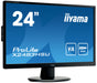 iiyama ProLite X2483HSU-B5 - LED monitor - 24" (23.8" viewable) - 1920 x 1080 Full HD (1080p) @ 75 Hz - VA - 250 cd/m² - 3000:1 - 4 ms - HDMI, DisplayPort - speakers - black, matte finish