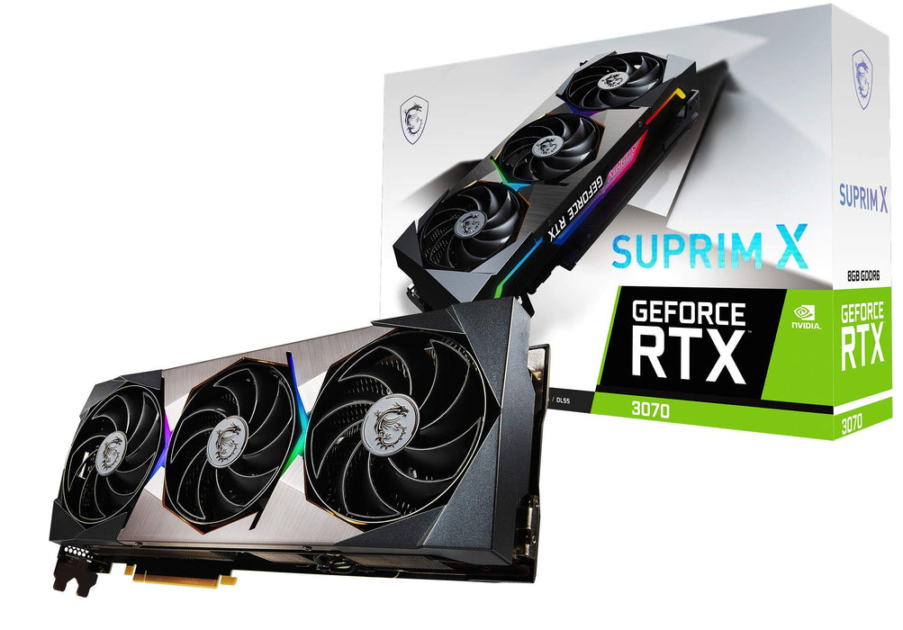 MSI NVIDIA GeForce RTX 3070 SUPRIM X 8GB LHR GDDR6 Graphics Card