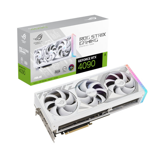 ASUS ROG Strix GeForce RTX 4090 24GB - White Edition - graphics card - NVIDIA GeForce RTX 4090 - 24 GB GDDR6X - PCIe 4.0 - 2 x HDMI, 3 x DisplayPort - white