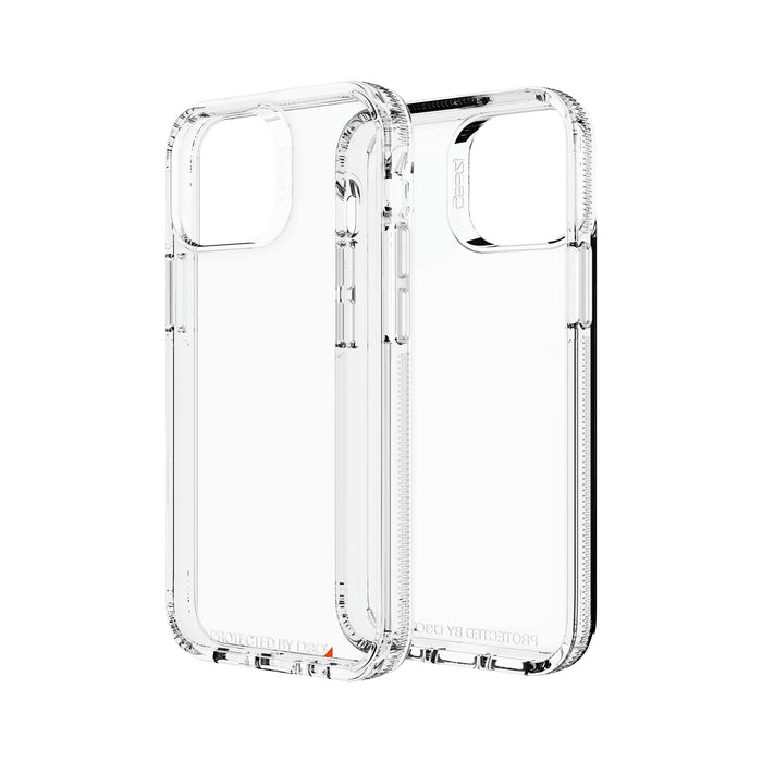 ZAGG Gear4 Crystal Palace - Back cover for mobile phone - polycarbonate, D3O, thermoplastic polyurethane (TPU), RepelFlex coating - clear - for Apple iPhone 13 mini