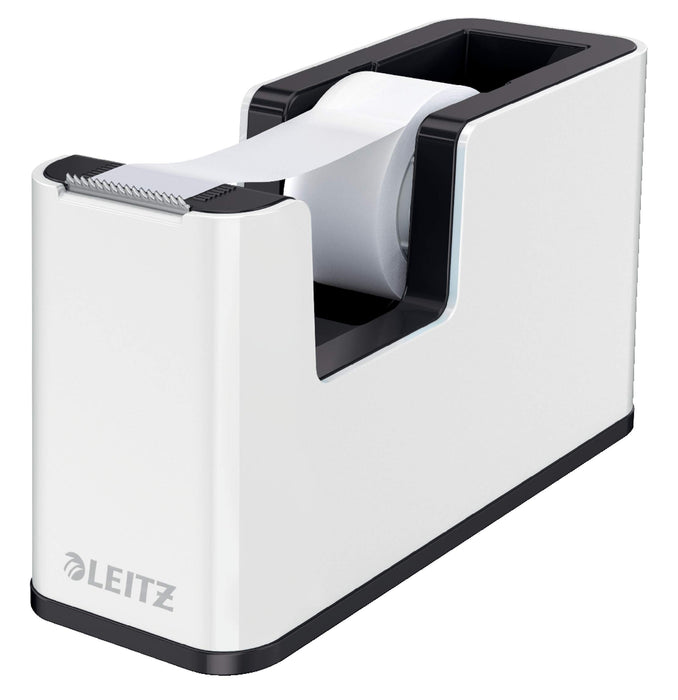 Leitz WOW Tape Dispenser White/Black 53641095