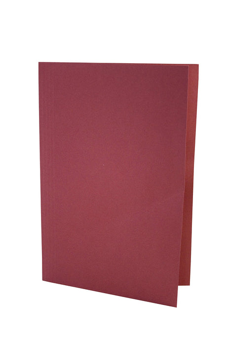 Best Value Exacompta Lightweight Square cut Folders, 180 gsm, Foolscap - Red, Pack of 100