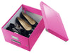 Best Value Leitz A4 Storage Box, Click and Store Range 60440023, Medium, Pink