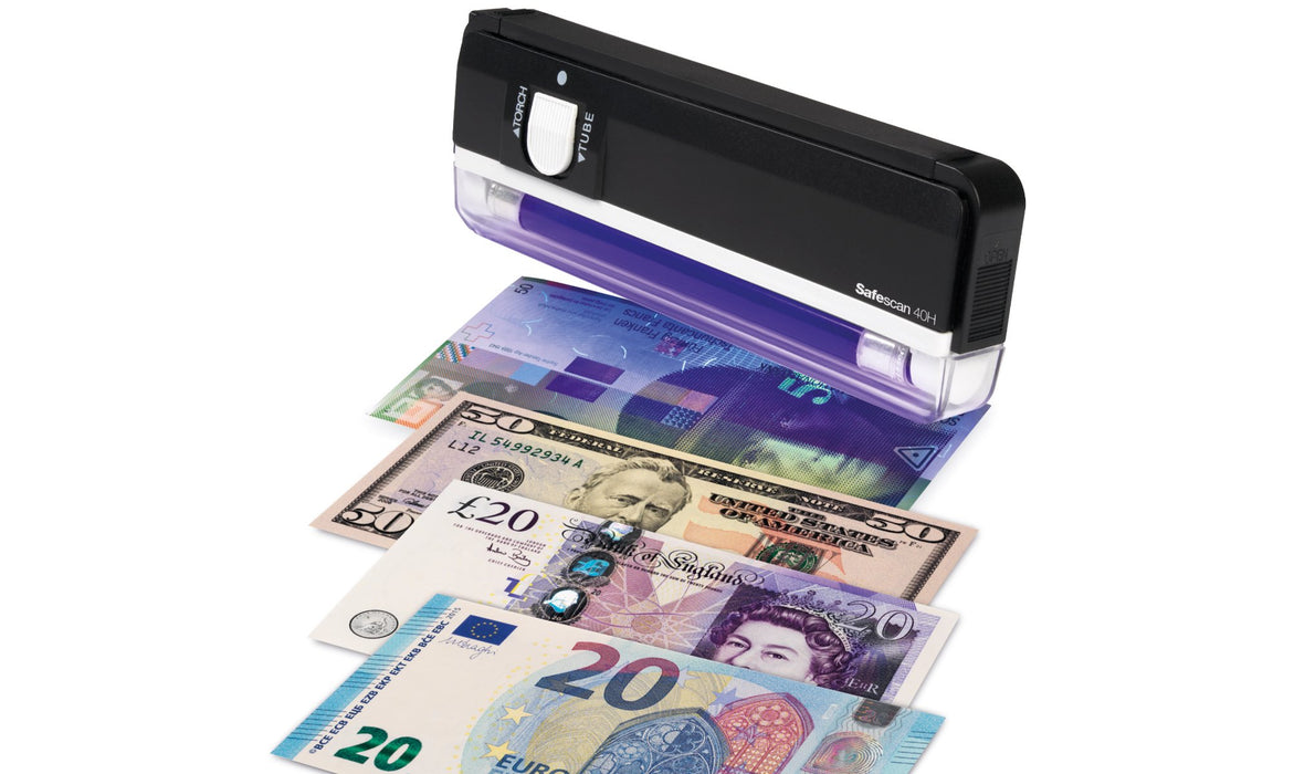 Best Value Safescan 40H - Portable UV counterfeit detector for the verification of banknotes