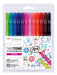 Best Value Tombow WS-PK-12P-1 Twin Tone Dual-Tip Marker - Bright Colours (Pack of 12)