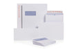 Best Value Plus Fabric DL Prestige White 120gsm Window Self Seal Wallet Box of 500 Envelopes