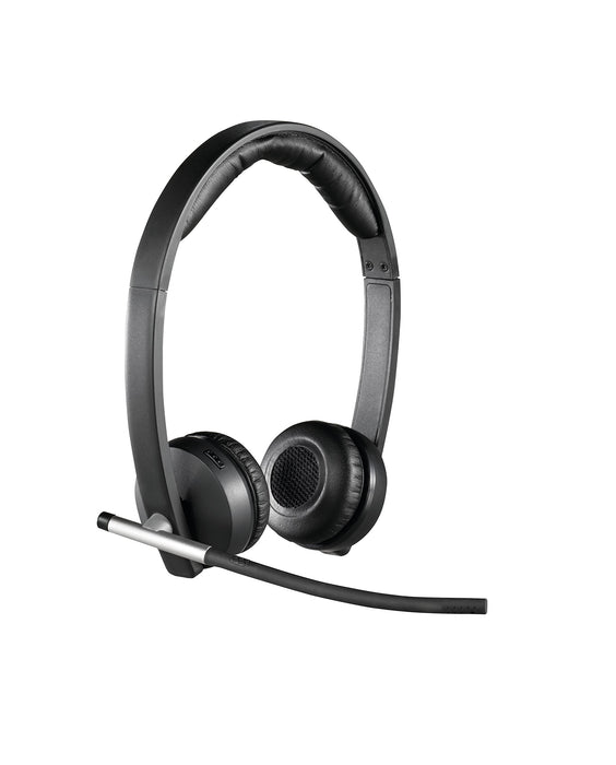 Best Value Logitech H820e Wireless Headset, Stereo Headphones with Noise-Cancelling Microphone, USB, Headset Controls, Indicator LED, PC/Mac/Laptop - Black