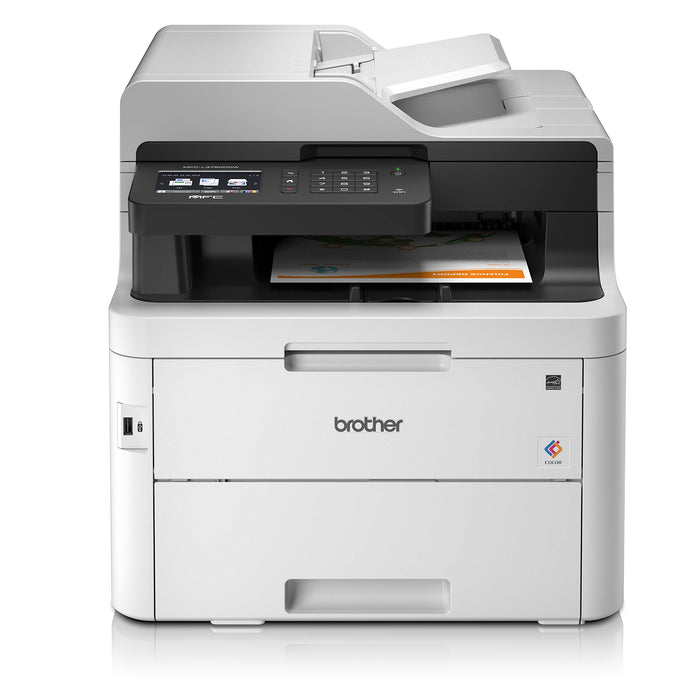 Best Value Brother MFC-L3750CDW Colour Laser Printer, Wireless and PC Connected, Print, Copy, Scan, Fax and 2 Sided Printing, A4