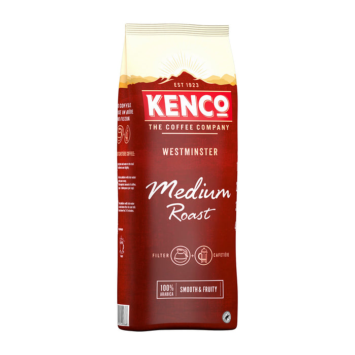 Kenco Caffeinated Ground Coffee Westminster Smooth and fruity flavour Medium Roast 1 kg