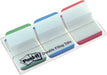 Best Value Post-It Index Strong Filing Tabs, Green, Blue and Red Coloured Tips, 22 of each colour