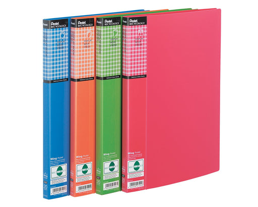 Best Value Pentel Recycology Display Book Fresh - Assorted (Pack of 4, Colours may vary)