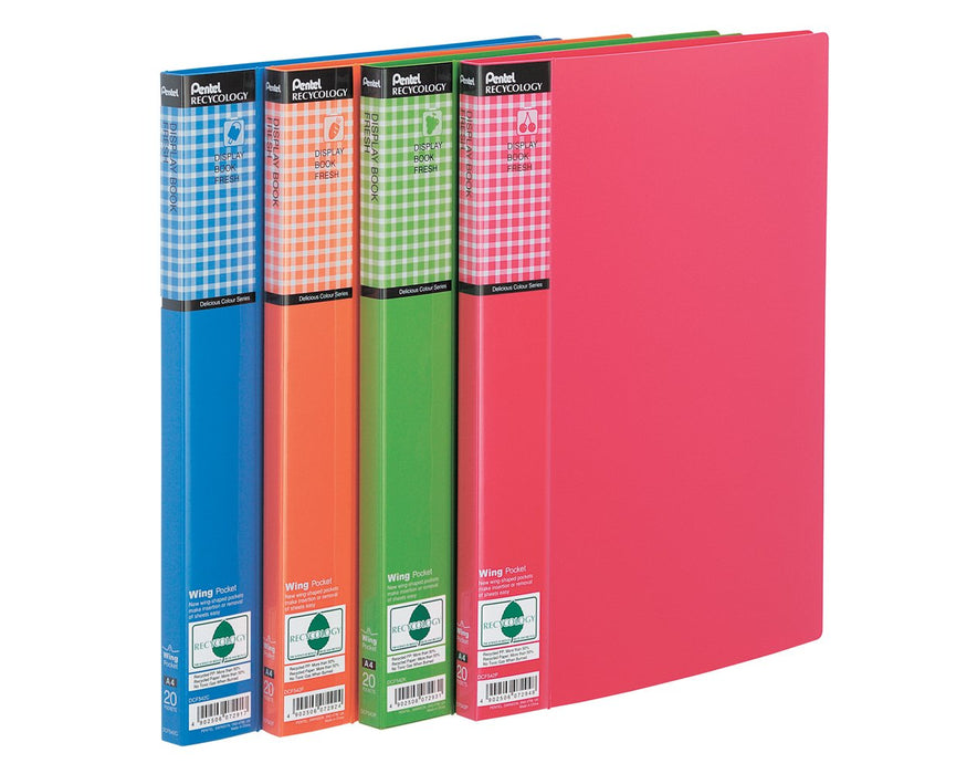 Best Value Pentel Recycology Display Book Fresh - Assorted (Pack of 4, Colours may vary)