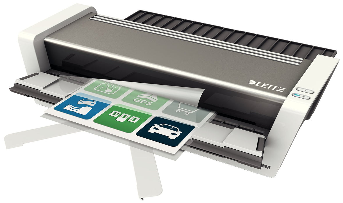 Best Value Leitz Touch Turbo 2 Laminator A3, Smart Sensor Technology, Ideal for Large Offices, Glossy White/Anthracite, iLAM Range, 75201000