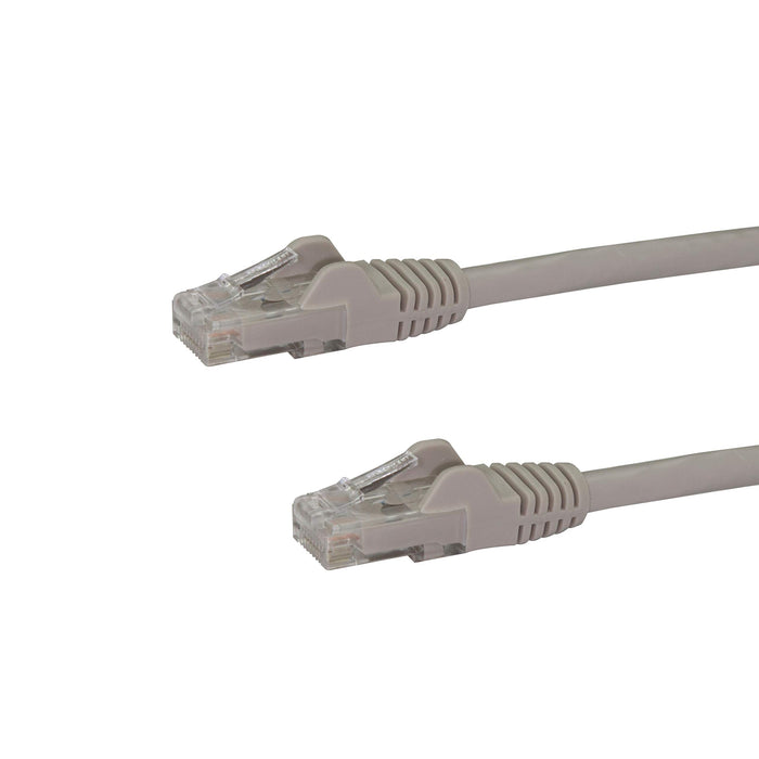 Best Value StarTech.com N6PATC2MGR 2 m Grey Gigabit Snagless RJ45 UTP Cat6 Patch Cable, 2 m Patch Cord, Ethernet Patch Cable, RJ45 Male to Male Cat 6 Cable