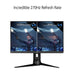 ASUS ROG Strix XG249CM - LED monitor - gaming - 23.8" - 1920 x 1080 Full HD (1080p) @ 240 Hz - IPS - 350 cd/m² - 1000:1 - HDR10 - 1 ms - HDMI, DisplayPort, USB-C - black