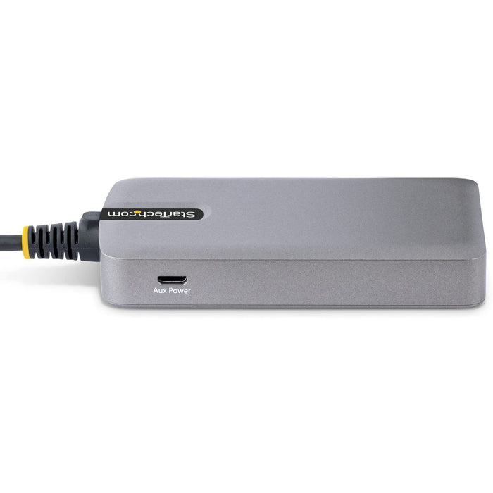 StarTech.com 4-Port USB-C Hub - 5Gbps Bus Powered USB C to 4x USB-A Hub with Optional Auxiliary Power Input