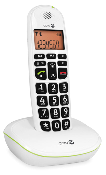 Best Value Doro PhoneEasy 100W DECT Cordless Phone with Amplified Sound and Big Buttons (Single Set)