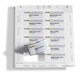 Best Value Durable Badgemaker insert sheets ,40x75mm ,White(240 inserts)