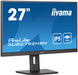 iiyama ProLite XUB2792HSN-B5 - LED monitor - 27" - 1920 x 1080 Full HD (1080p) @ 75 Hz - IPS - 250 cd/m² - 1000:1 - 4 ms - HDMI, DisplayPort, USB-C - speakers - matte black