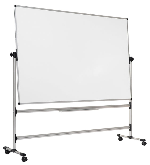 Best Value Bi-Office Earth - Revolving Whiteboard, Magnetic Enamel, Mobile Board with Aluminium Frame, 120 x 90 cm