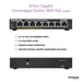 Best Value NETGEAR 8-Port Gigabit Ethernet PoE Network Switch, Hub, Internet Splitter (GS308P) - with 4 x PoE @ 55W, Desktop, Sturdy Metal Fanless Housing