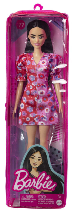 Barbie Fashionista - Floral Dress with Puffed Sleeves Doll NR177 //HBV11-9633