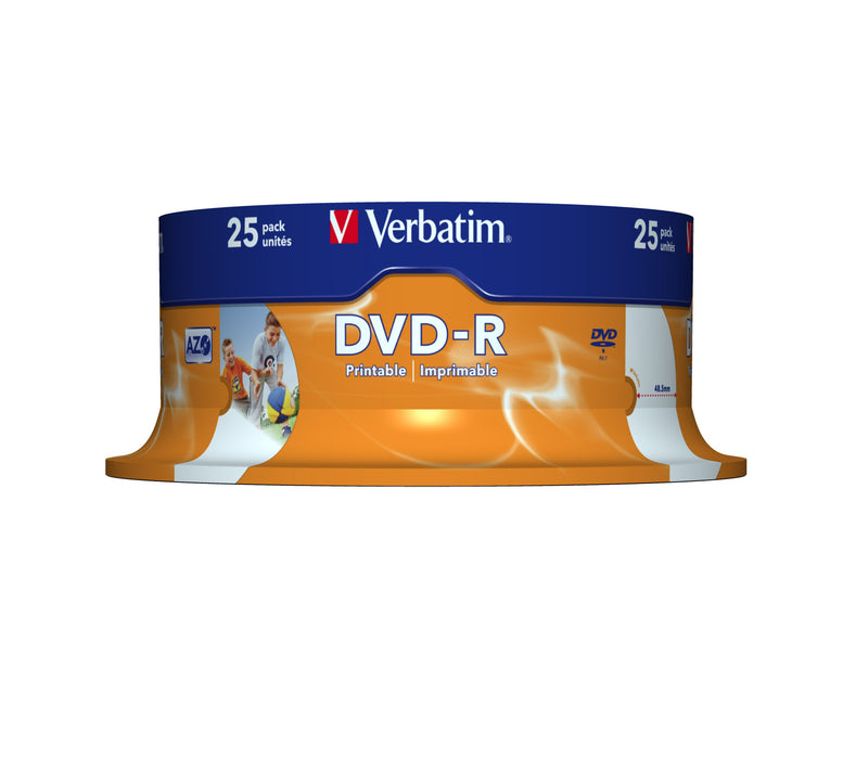 Best Value Verbatim 43538 16x Wide Printable DVD-R - Spindle 25 Pack