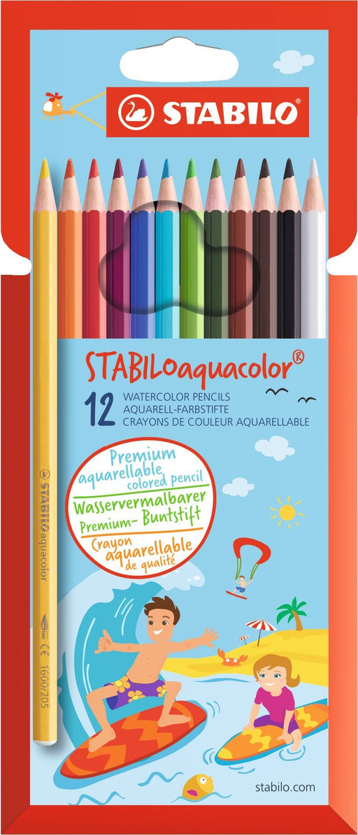 Best Value Colouring Pencil - STABILOaquacolor wallet of 12 assorted colours