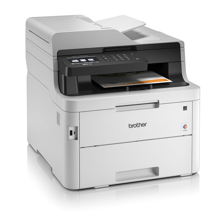 Best Value Brother MFC-L3750CDW Colour Laser Printer, Wireless and PC Connected, Print, Copy, Scan, Fax and 2 Sided Printing, A4