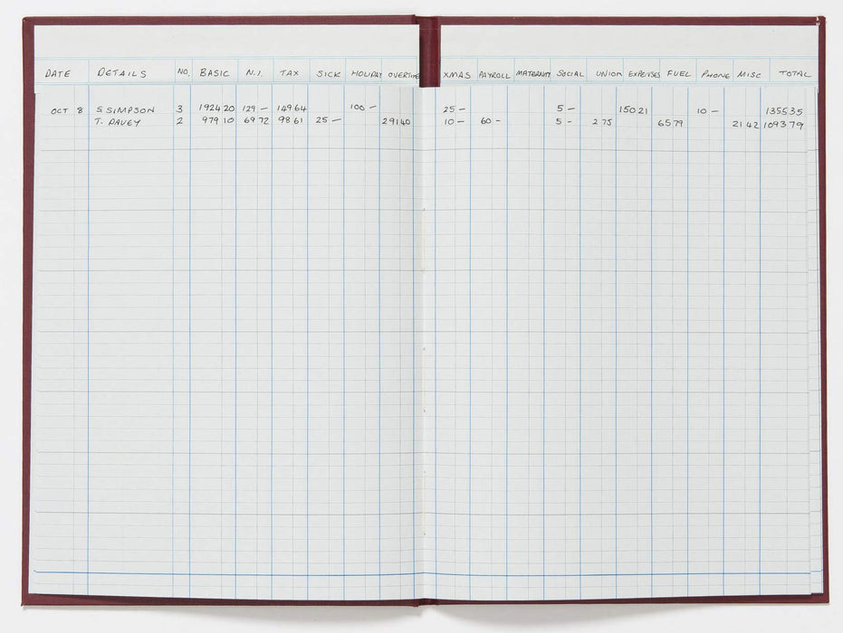 Best Value Exacompta Guildhall Headliner Account Book, 298 x 203 mm, 16 Cash Column, 80 Pages