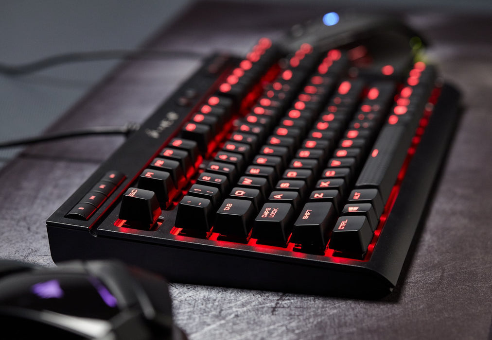 Best Value Corsair Gaming CH-9115020-UK K63 Cherry MX Red Backlit 10 Key-Less UK Mechanical Gaming Keyboard - Black