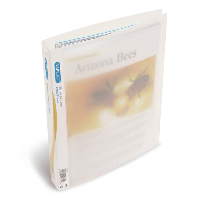 Best Value Rapesco 0715 Ring Binder - A4, 2-Ring Binders, Pack of 10 - Clear