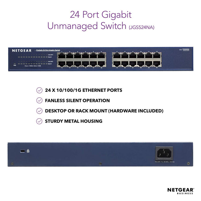 Netgear Prosafe 24 Port Gigabit Unmanaged