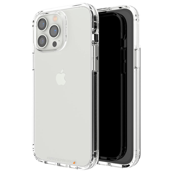 ZAGG Gear4 Crystal Palace - Back cover for mobile phone - polycarbonate, D3O, thermoplastic polyurethane (TPU), RepelFlex coating - clear - for Apple iPhone 13 Pro Max