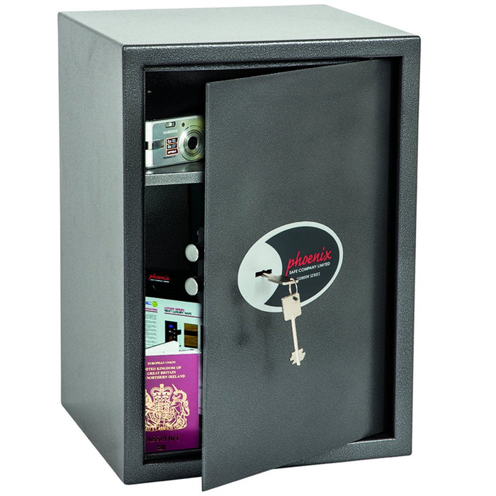 Best Value Phoenix Vela Home Office Security Safe with Key Lock (Large)