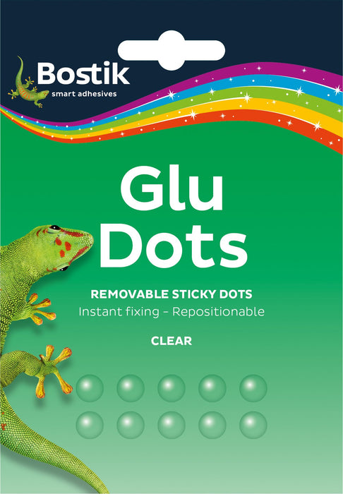 Best Value 12 packs of bostik bostick blu tack blue tac tak sticki sicky glue adhesive dots removable 64 dots per pack