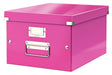 Best Value Leitz A4 Storage Box, Click and Store Range 60440023, Medium, Pink