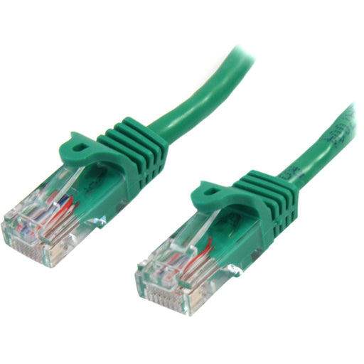 Best Value StarTech.com 1 m Green Cat5e Snagless RJ45 UTP Patch Cable - 1m Patch Cord - Ethernet Patch Cable - RJ45 Male to Male Cat 5e Cable (45PAT1MGN)