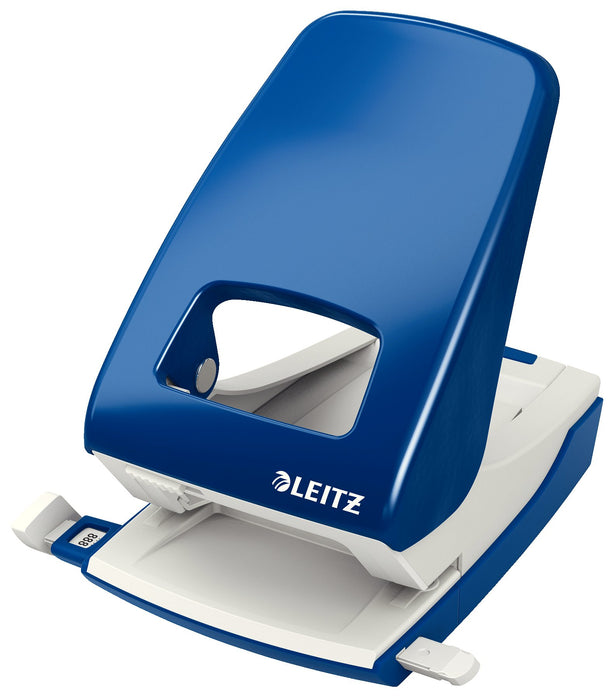 Leitz NeXXt Metal 2 Hole Punch 5138 40 Sheets Blue