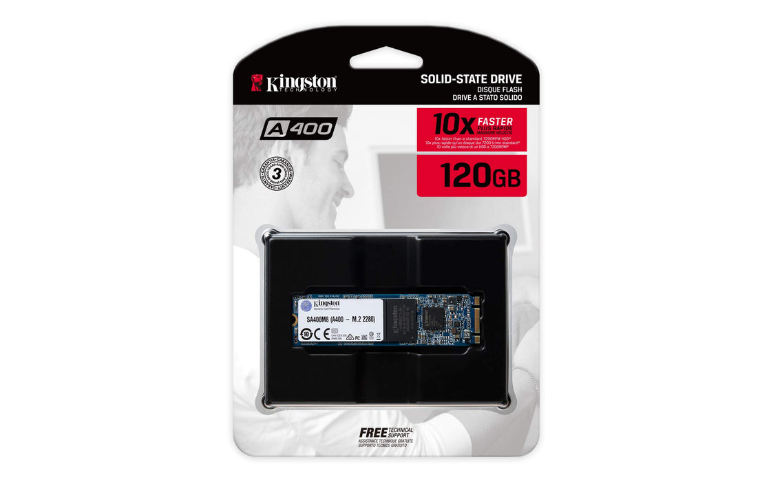 Best Value Kingston A400 SSD SA400M8/120G - Internal Solid State Drive M.2 2280, 120 GB