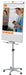 Best Value Nobo Barracuda Mobile Easel Whiteboard Flipchart with Magnetic and Height-Adjustable, 1000 x 700 mm - White