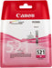 Canon CLI-521 M - 2935B001 - 1 x Magenta - Ink tank - For PIXMA iP3600,iP4700,MP540,MP550,MP560,MP620,MP630,MP640,MP980,MP990,MX860,MX870