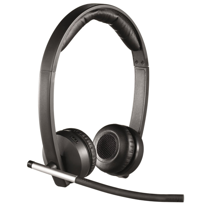 Best Value Logitech H820e Wireless Headset, Stereo Headphones with Noise-Cancelling Microphone, USB, Headset Controls, Indicator LED, PC/Mac/Laptop - Black