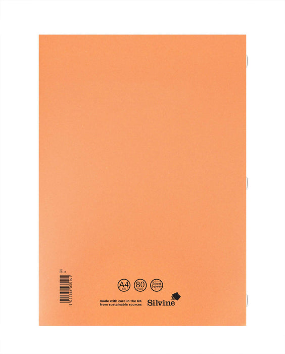 Best Value Silvine Exercise Book 5mm Squares 80 Pages A4 Orange EX113 [Pack of 10]