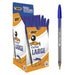 Best Value BIC Cristal Large Ball Pens Wide Point (1.6 mm) - Blue, Box of 50