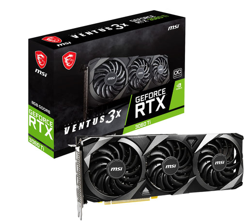 MSI NVIDIA GeForce RTX 3060 TI VENTUS 3X 8GB OC LHR GDDR6 Graphics Card